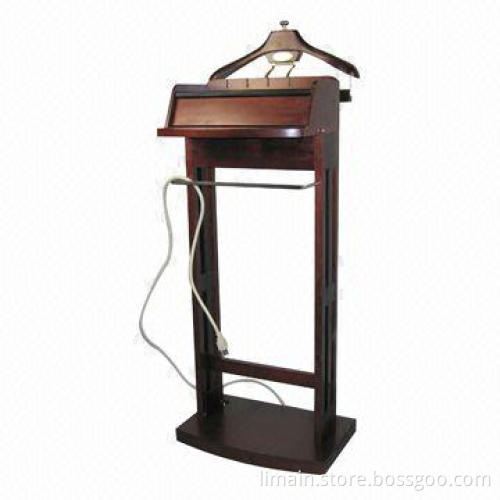 Valet Stand, Measuring 45.7 x 36.8 x 130.5, Available in Light Cherry Color, 10.24kg Weight
